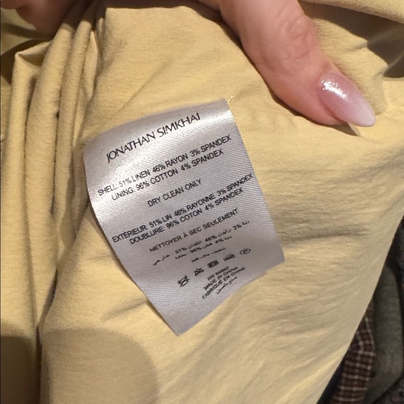 Jonathan Simkhai Giulia Wrap-Effect Cutout Linen-Blend Midi Dress Set NWT - Picture 10 of 10